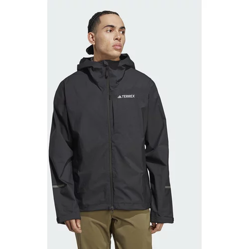 Adidas Prehodna jakna Terrex Multi RAIN.RDY 2.5-Layer Rain Jacket HM4051 Črna Regular Fit