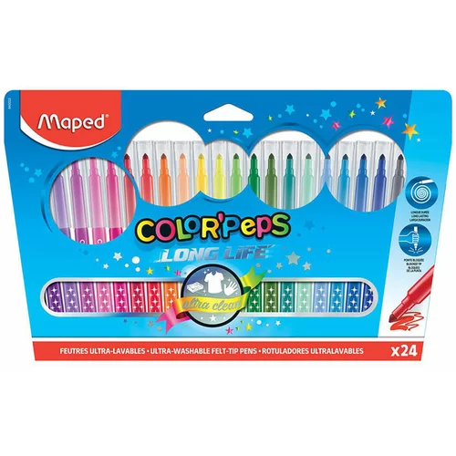 Maped Flomastri Color&apos;peps, 24 kosov