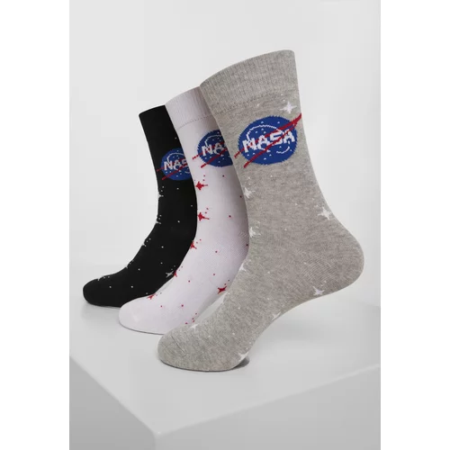 MT Accessoires NASA Insignia 3-Pack Socks Black/Grey/White