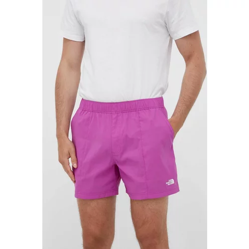 The North Face Pohodne kratke hlače Class V vijolična barva