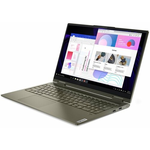 Lenovo Yoga 7 15ITL5 (Dark Moss) FHD IPS Touch, i5-1135G7, 16GB, 512GB SSD, Win 10 Home (82BJ0062YA) laptop Slike