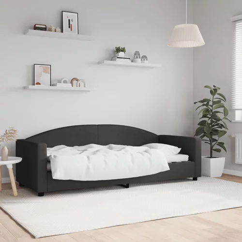  Dnevni krevet crni 80 x 200 cm od tkanine