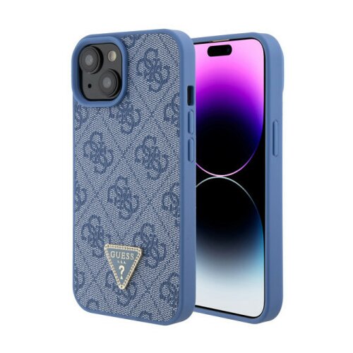 Guess Gues maska za iPhone 15 plus leather 4G triangle strass blue ( GUHCP15MP4TDPB ) Cene