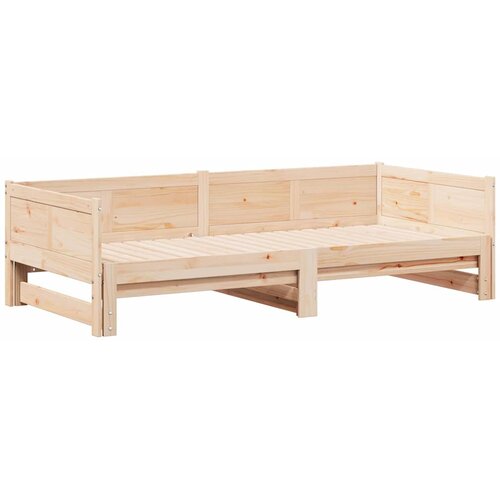  Krevet za povlačenje za dan Smeđa 203,5 x 184 x 56,5 cm Slike