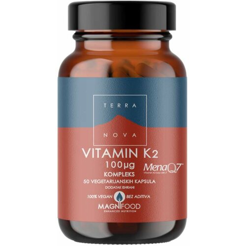 TERRA NOVA vitamin K2 100ug complex, 50 kapsula Slike