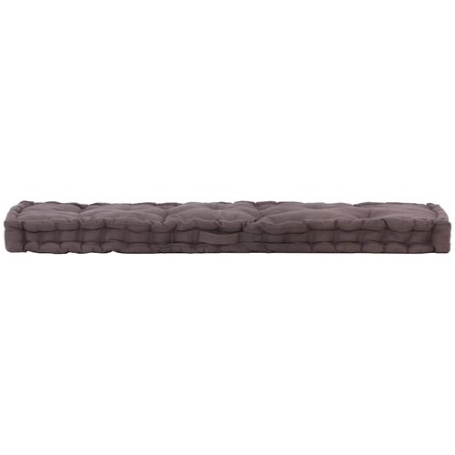  Paletni podni jastuk pamučni 120 x 40 x 7 cm antracit Slike