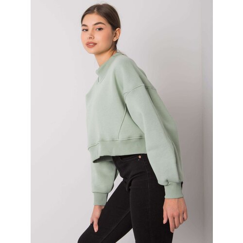 Fashion Hunters Pistachio sweatshirt without hood from Thilde Cene