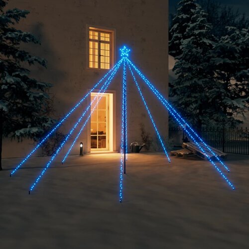 vidaXL božićno drvce s LED svjetlima 576 LED žarulja plavo 3,6 m Cijene