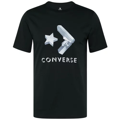 Converse Majica 'Crystals' dimno modra / srebrno-siva / črna / bela