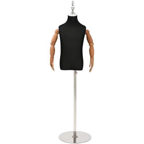  Podesiva lutka 120-150 cm s postoljem Uniseks PP Crna Cijene
