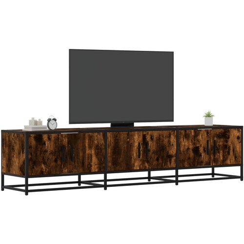 VidaXL TV omarica dimljeni hrast 180x35x41 cm inženirski les Slike