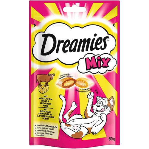 Dreamies Mix mačji prigrizek - Sir in govedina (60 g) Slike