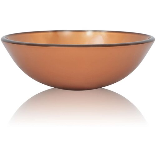 Maison Chic Umivalnik - Kopalna umivalnik - Lavabo iz Kaljenega Stekla 42 cm Rjave Barve, (21684970) Slike