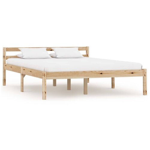 VidaXL Okvir za krevet od masivne borovine 120 x 200 cm Slike