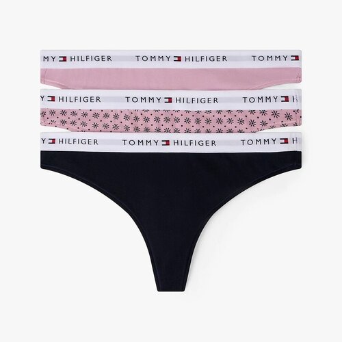 Tommy Hilfiger Spodnje hlače 3 PACK THONG (EXT. SIZES Večbarvna Slike