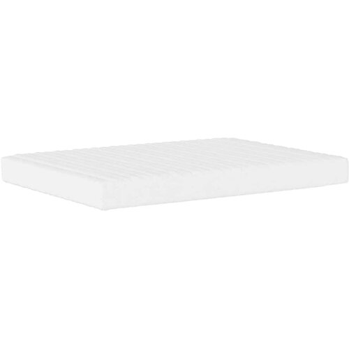  Krevet s madracem Dover bijeli 120 x 200 cm od umjetne kože Slike