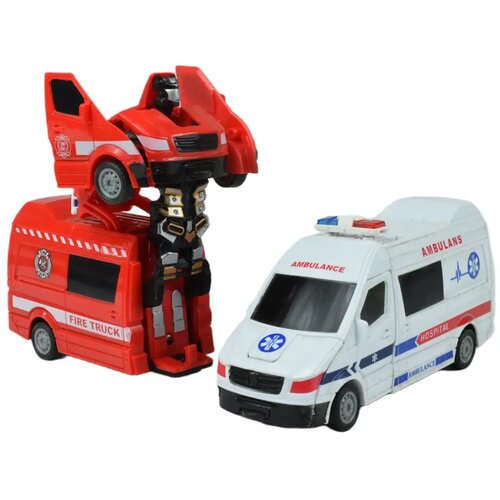 Magic Toys Hitna pomoć: Robot koji se pretvara u vozilo za hitnu pomoć u dvije verzije, 13 cm. Cijene