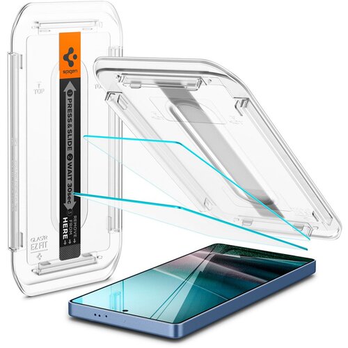 Spigen GLASS KALJENO STEKLO TR EZ FIT HD 2 kosa. AGL09082 ZA GALAXY S25 ULTRA CLEAR Slike