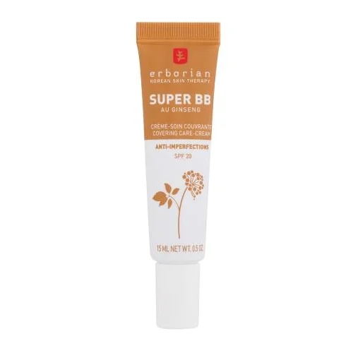 Erborian Super BB Covering Care-Cream SPF20 bb krema s punim prekrivanjem za problematičnu kožu 15 ml Nijansa caramel