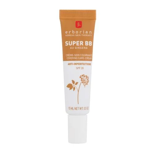 Erborian Super BB Covering Care-Cream SPF20 bb krema s punim prekrivanjem za problematičnu kožu 15 ml Nijansa caramel