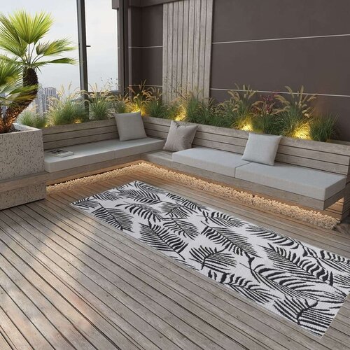 Vanjski tepih crni 80 x 250 cm PP Cijene