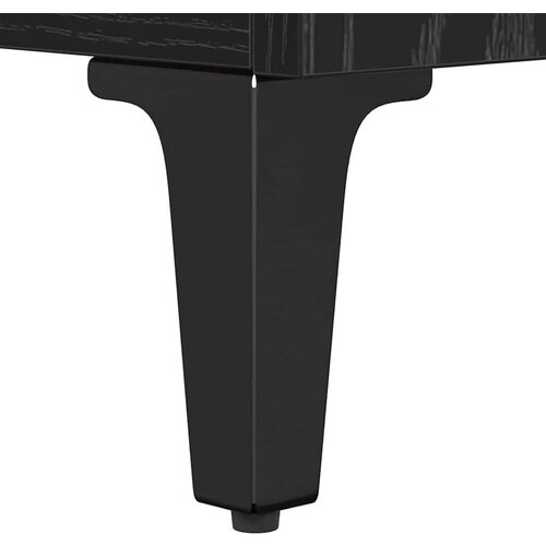  ormar Crni hrast 100 x 34 5 x 44 5 cm Obrađeno drvo i čelik Slike