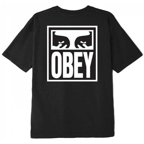 Obey Majice s kratkimi rokavi eyes icon 2 Črna Cene