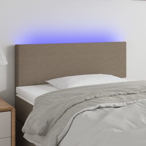 vidaXL LED uzglavlje smeđesivo 100x5x78/88 cm od tkanine Cijene
