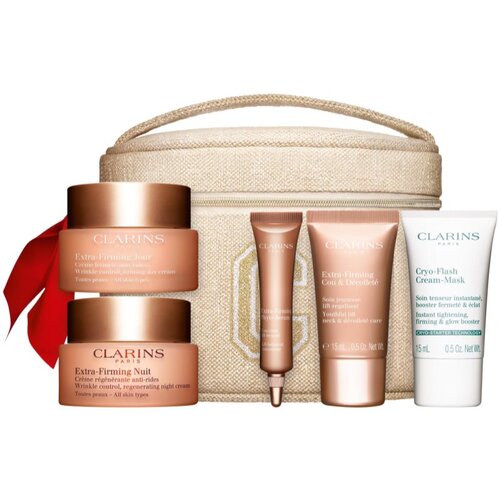 Clarins Extra-Firming Collection božični darilni set proti staranju in za učvrstitev kože Cene