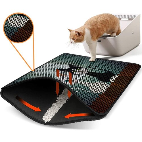 WALLXPERT Nrszn0026 multicolor cat litter mat Cene