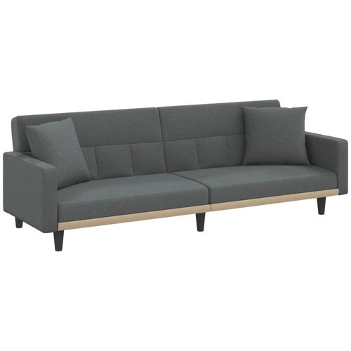 Maison Chic Raztegljiv kavč - Raztegljivi divan z blazinami temno sivo blago, (21728697) Cene