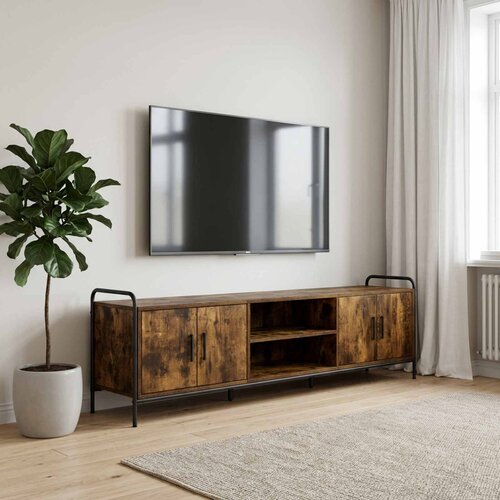  TV ormar 167,5 x 33 x 50 cm Dimljeni hrast Konstruirano drvo Cene