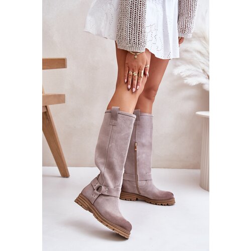 Zazoo Women&amp;#039;s Suede Knee High Boots Lewski Slike
