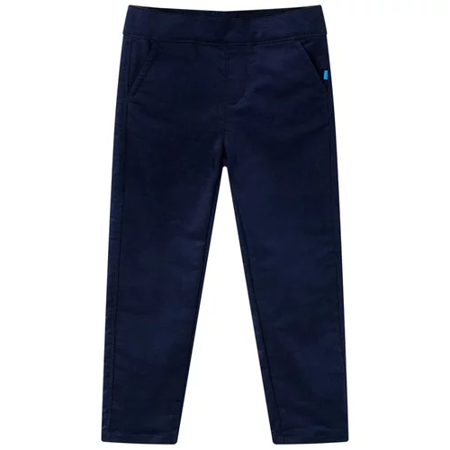 vidaXL Otroške hlače temno mornarsko modra 128