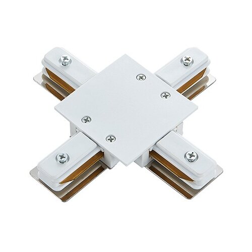 Mitea Lighting Konektor za monofazni &amp;scaron;inski reflektor beli PVC M-2TRACK-X-W Slike