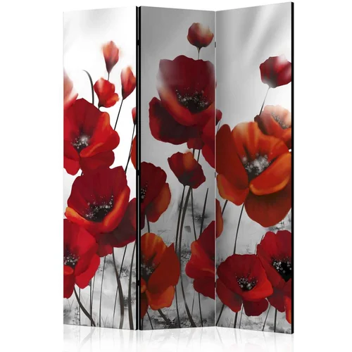  Paravan u 3 dijela - Poppies in the Moonlight [Room Dividers] 135x172