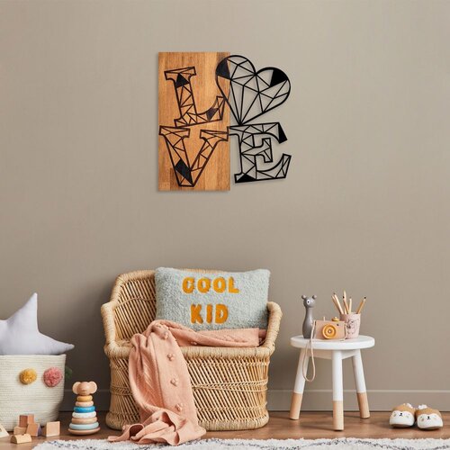 Wallity Zidna dekoracija Love 1, 50 x 20 cm, Smeđa Cene