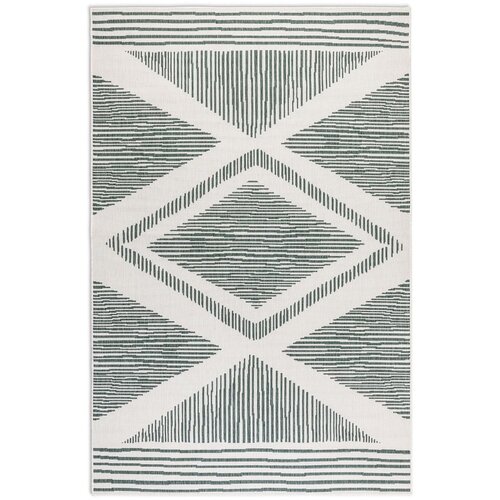 Elle Decoration Zeleni/krem vanjski tepih 80x150 cm Gemini – Cijene