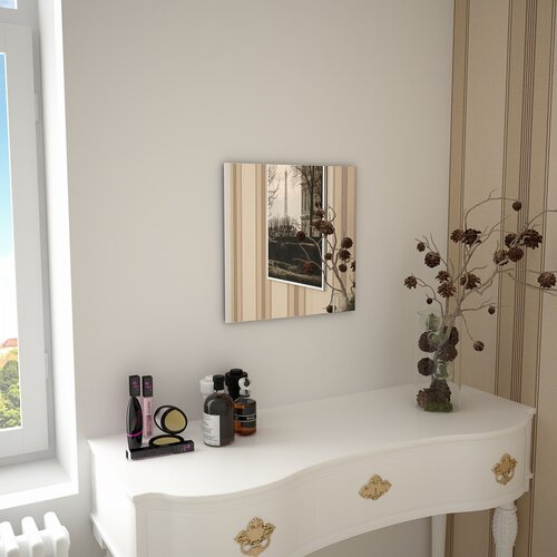 vidaXL Zidno ogledalo 40 x 40 cm červrtasto stakleno Cijene