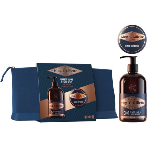 Gillette King C. Perfect Beard Regimen Kit poklon set (za mu&scaron;karce) Cijene