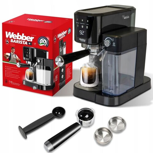  Webber L7 Caldas Aparat za Espresso &ndash; 20 bar, One Touch Cappuccino, 1350 W Cene