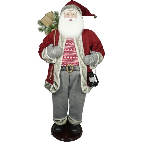 Djed Dekorativna figura Božiček (sivo-rdeč, višina: 150 cm) Cene