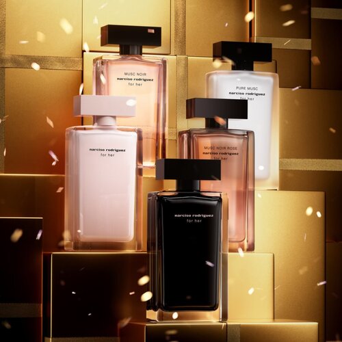 Narciso Rodriguez For Her darilni set toaletna voda 100 ml + losjon za telo 75 ml za ženske Slike