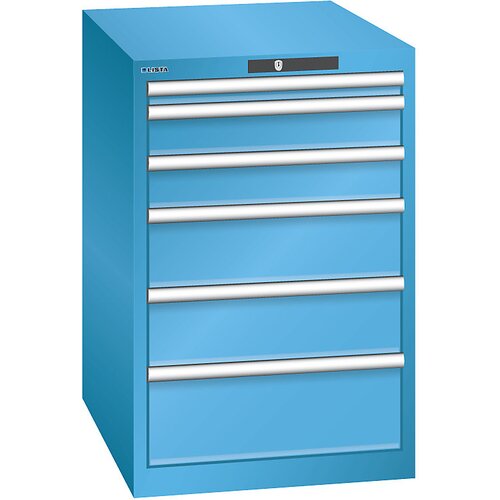 LISTA Predalnik s 6 predali, ŠxGxV 564 x 724 x 850 mm, svetlo moder Cene