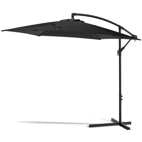 Bonami Essentials Črn senčnik brez podstavka Happy Sun, ø 300 cm Cene
