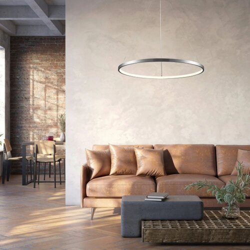  LED luster na sajli LEA LED/20W/230V 4000K prečnik 50 cm matni hrom Slike