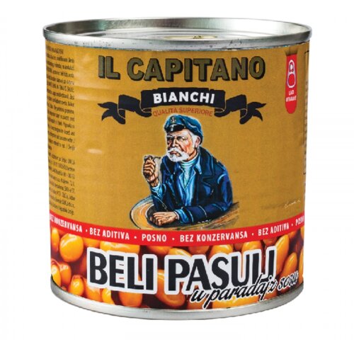 Il Capitano Beli pasulj u paradajz sosu, 425ml Slike