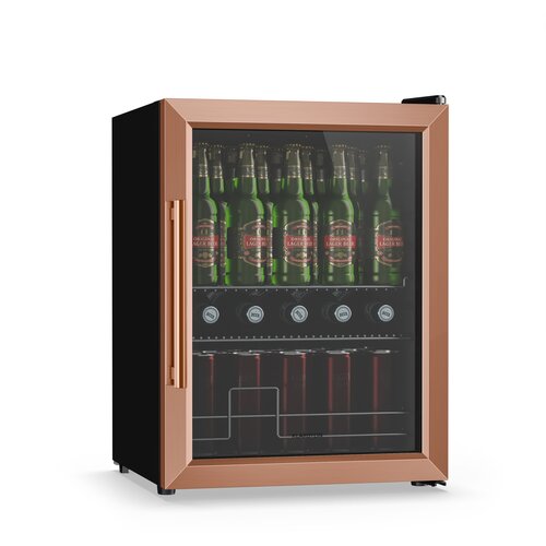 Klarstein Hladnjak za pića Beersafe sa staklenim vratima | 64 x 48 cm | 60 litara | 85 W | Bakar/bijela Cijene