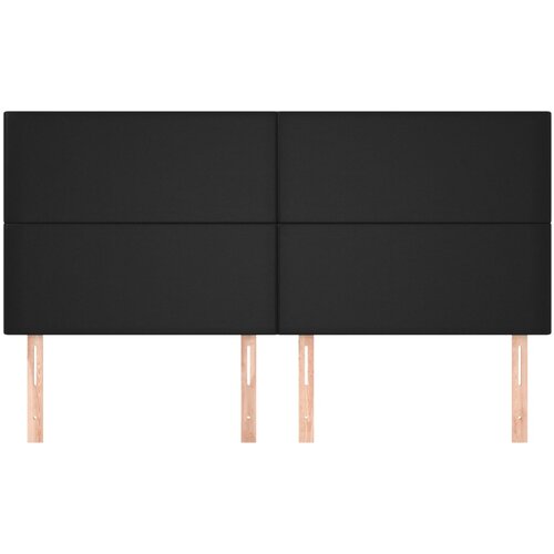  Uzglavlje crno 180x5x118/128 cm umjetna koža Slike