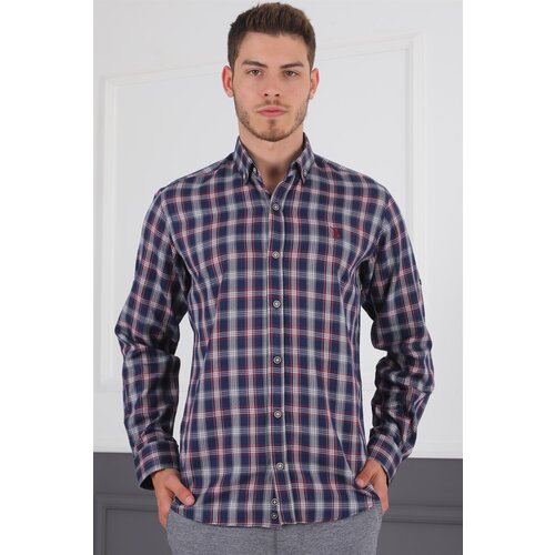 Dewberry G718 DERBERRY MEN'S SHIRT-NAVY-BURGUNDY Cijene